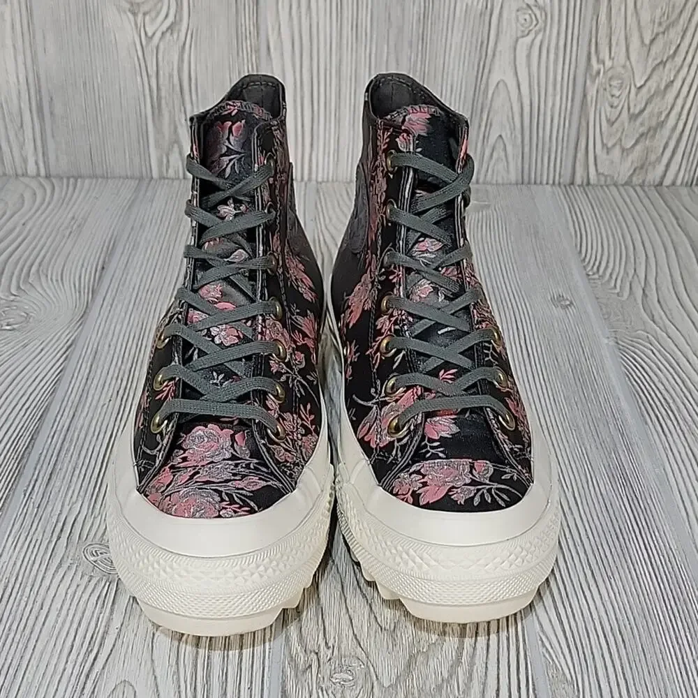 Converse Chuck Taylor All-Star Parkway Floral High Top Lugged Soles Womens 8.5